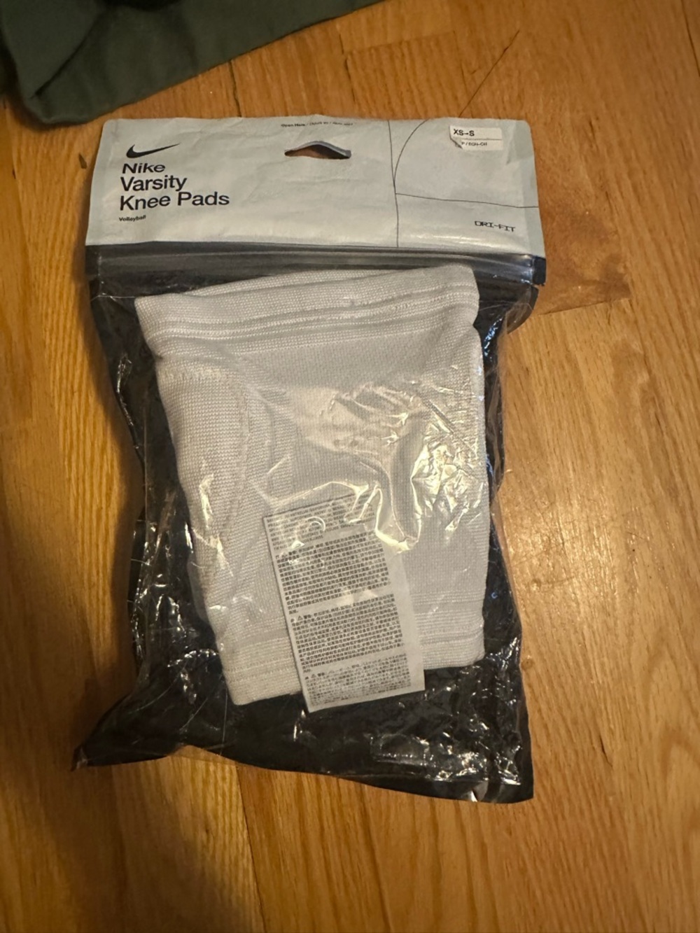 Nike White Varsity Knee Pads - Packaged